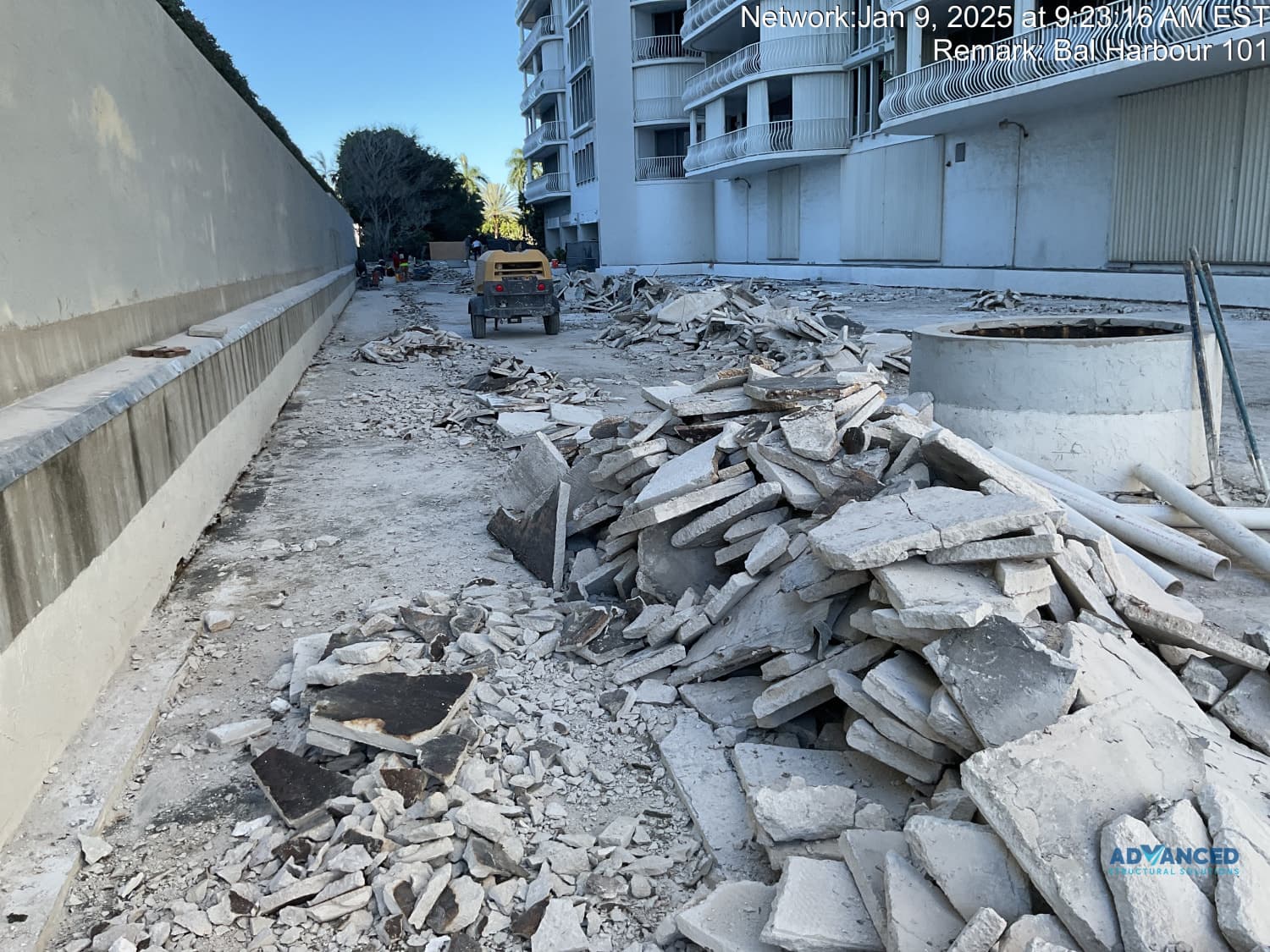 Bal Harbour 101, Bal Harbour, FL — facade & waterproofing, photograph 2 of 2
