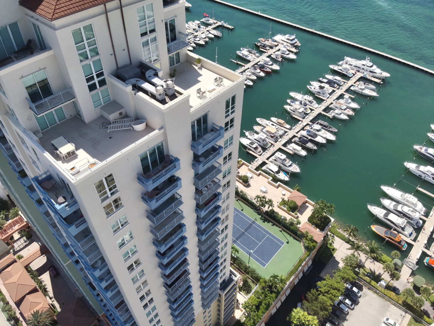 Yacht Club at Portofino, Miami Beach, FL — concrete restoration & roof replacement, photograph 3 of 6
